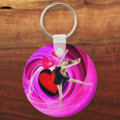 Porte-clés I Love to dance ! (Recto)