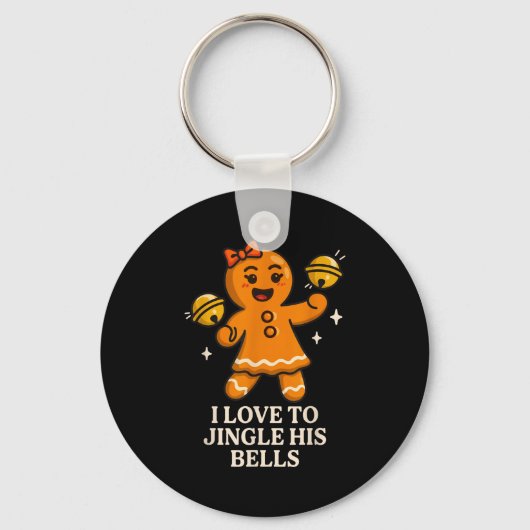 Porte-clés I Love To Stuff Her Stocking Matching Jingle His B (Recto)