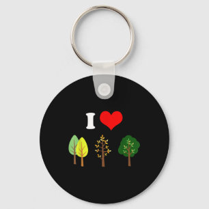 Porte-clés I Love Trees Nature De l'environnement Protection