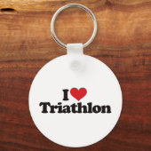 Porte-clés I Love Triathlon (Recto)