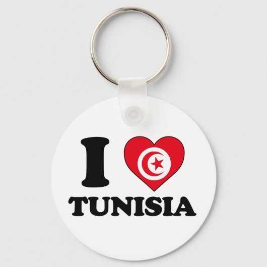 Porte-clés I love Tunisia (Recto)