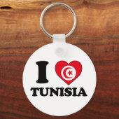 Porte-clés I love Tunisia (Recto)