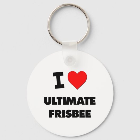 Porte-clés I Love Ultimate Frisbee (Recto)