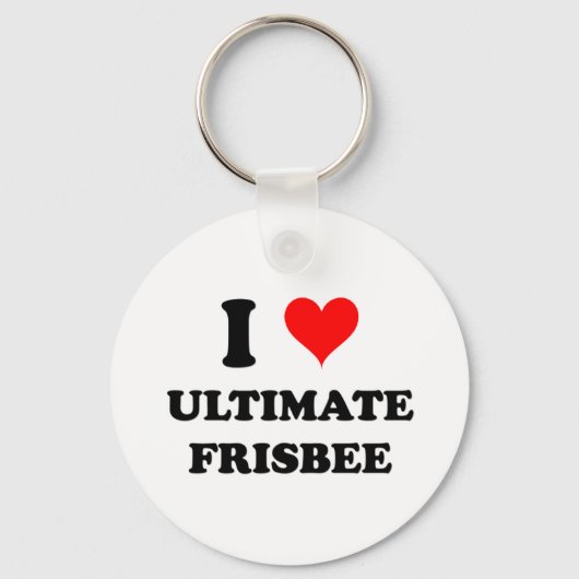Porte-clés I Love Ultimate Frisbee (Recto)