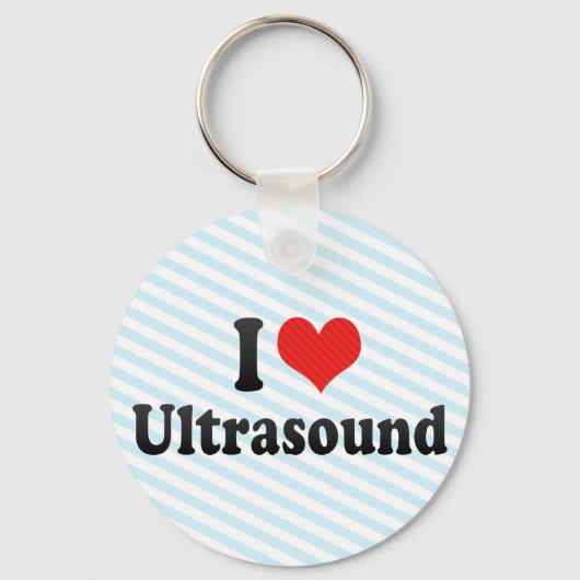 Porte-clés I Love Ultrasound (Recto)