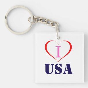 Porte-clés I Love USA
