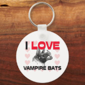 Porte-clés I Love Vampire Bats (Recto)