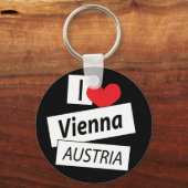 Porte-clés I Love Vienna Autriche (Recto)