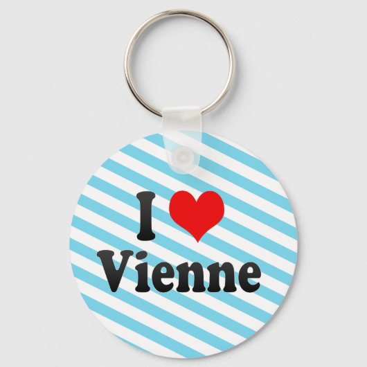 Porte-clés I Love Vienne, France (Recto)