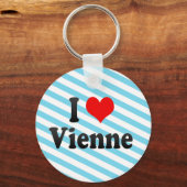 Porte-clés I Love Vienne, France (Recto)
