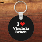 Porte-clés I Love Virgina Beach Tshirt blanc (Recto)