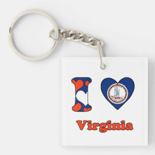 Porte-clés I Love Virginia