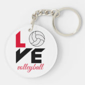 Porte-clés I Love volleyball (Dos)