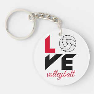Porte-clés I Love volleyball