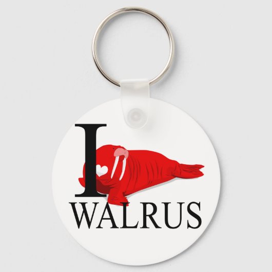 Porte-clés I Love Walrus Porte - clés (Recto)