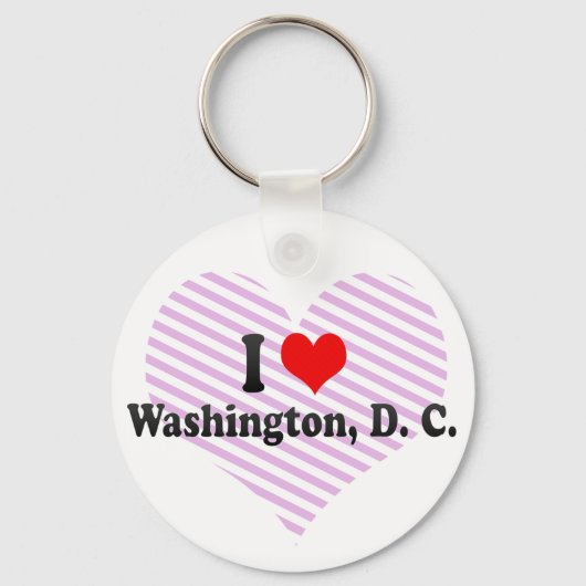 Porte-clés I Love Washington, D. C., États-Unis (Recto)