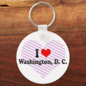 Porte-clés I Love Washington, D. C., États-Unis (Recto)