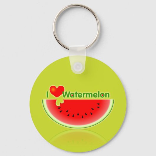 Porte-clés I Love Watermelon Porte - clé (Recto)