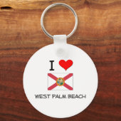 Porte-clés I Love WEST PALM BEACH Floride (Recto)
