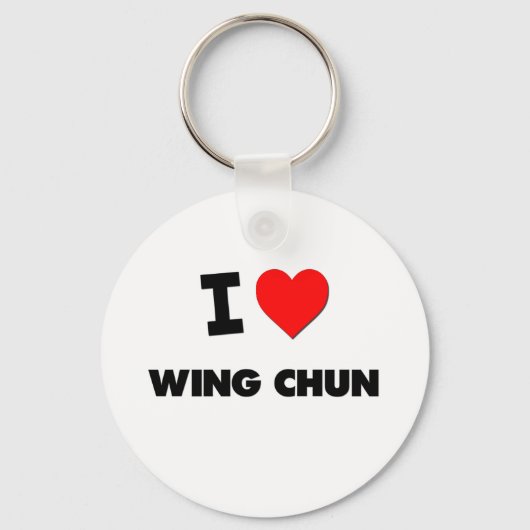 Porte-clés I Love Wing Chun (Recto)