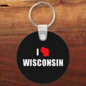 Porte-clés I Love Wisconsin (Recto)