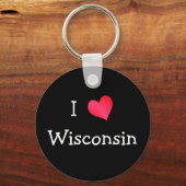 Porte-clés I Love Wisconsin (Recto)