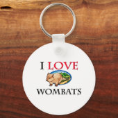 Porte-clés I Love Wombats (Recto)