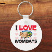Porte-clés I Love Wombats (Recto)