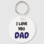 Porte-clés I Love you dad Elegant and Modern (Recto)