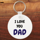 Porte-clés I Love you dad Elegant and Modern (Recto)