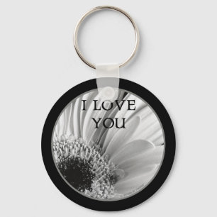 Porte-clés I Love You - Gerber Daisy Keychain