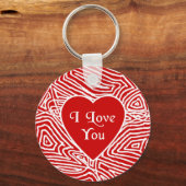 Porte-clés I Love You Heart Keychain (Recto)