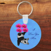 Porte-clés I Love You Mom Juggling Panda (Verso)