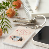 Porte-clés I Love You Mom Modern Photo Keepsaké Fête des mère (Devant droit)