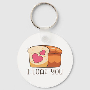 Porte-clés I Love You Pread Food Pun Valentine