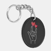 Porte-clés I Love You Sign Language (Devant gauche)