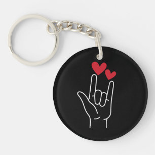 Porte-clés I Love You Sign Language