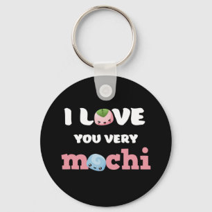 Porte-clés I Love You Very Mochi Cute Valentine's Day Puns