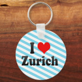 Porte-clés I Love Zurich, Suisse (Recto)