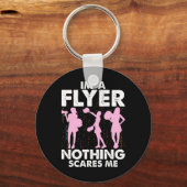Porte-clés I’m A Flyer Nothing Scares Me Cheer Cheerleading C (Recto)