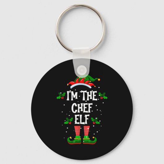 Porte-clés I’m The Chef Elf Christmas Xmas Pajama Pj Men Wome (Recto)
