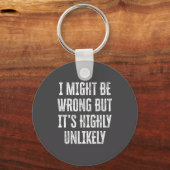 Porte-clés I Might Be Wrong But It’s Highly Unlikely Funny Sa (Recto)