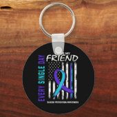 Porte-clés I Miss My Friend Suicide Awareness Prevention Amer (Recto)