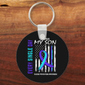 Porte-clés I Miss My Son Suicide Prevention Awareness America (Recto)