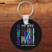 Porte-clés I Miss My Wife Suicide Awareness Prevention Americ (Recto)