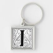 Porte-clés I Monogramm schwarz weiß Schlüsselanhänger (Devant)