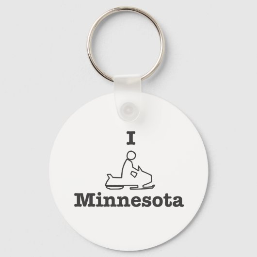 Porte-clés I Motoneige Minnesota (Recto)