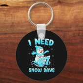 Porte-clés I Need 6 7 Snow Days Christmas Snowman Teacher Stu (Recto)