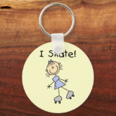 Porte-clés I Patinage - Patinage à rouleaux pour filles (Recto)