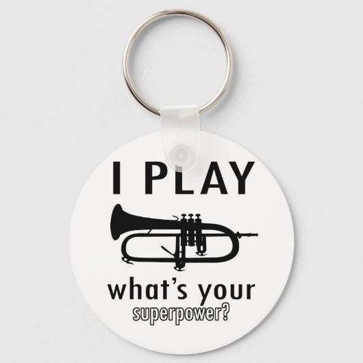 Porte-clés I play the trumpet (Recto)